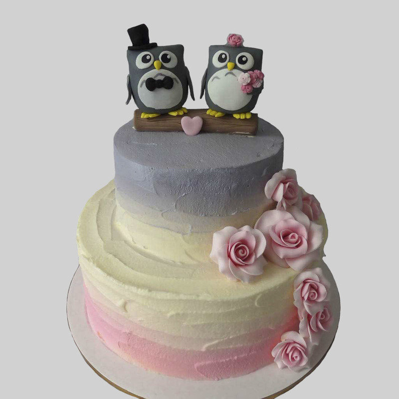 Торт Свадебные совы